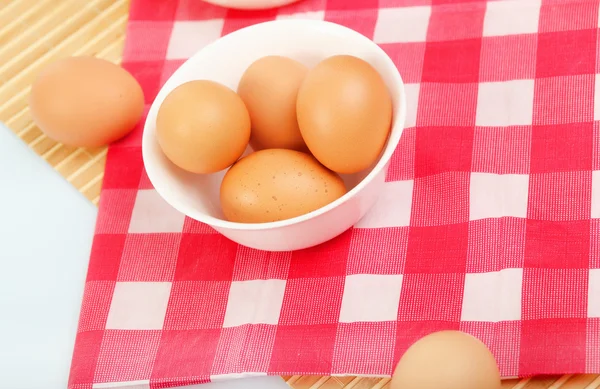 Brown chicken eggs — Stock Photo, Image