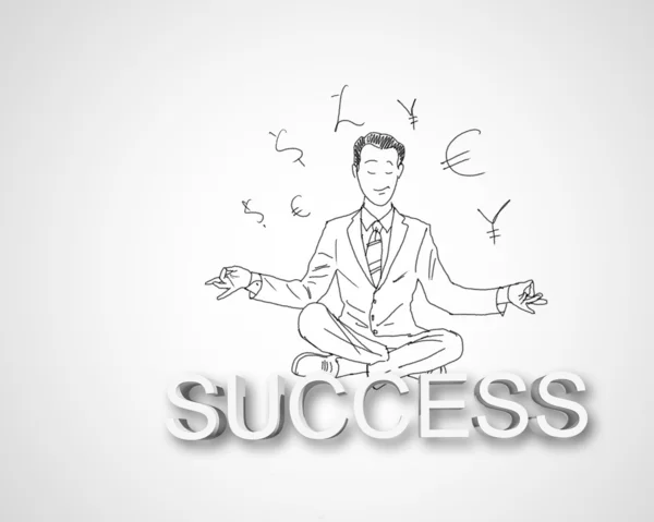ビジネスでの成功についての図面 — ストック写真