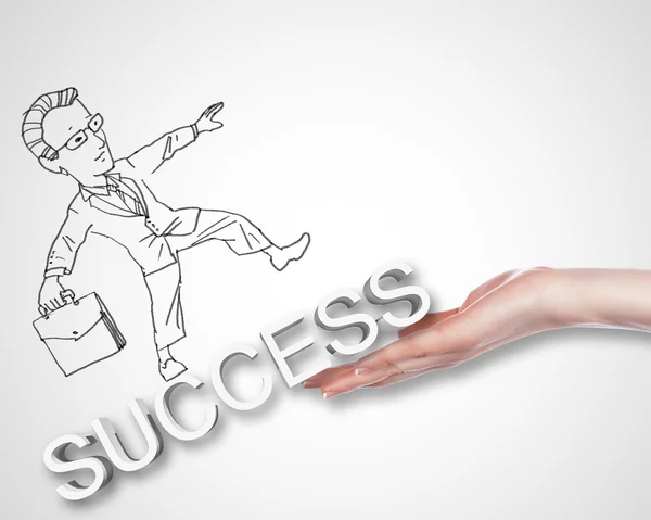 Dibujo sobre el éxito en los negocios —  Fotos de Stock