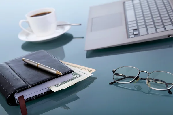 stock image Business papers on the work place