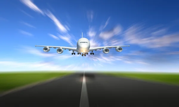 Büyük yolcu uçağı — Stok fotoğraf
