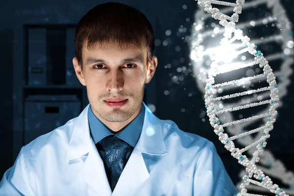 Ilustração da cadeia de ADN — Fotografia de Stock