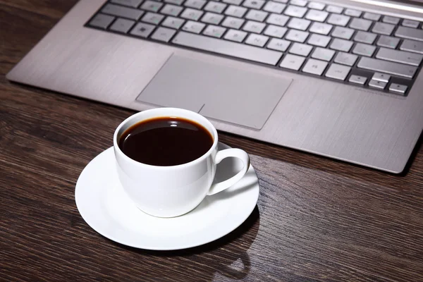 Caffè sul posto di lavoro — Foto Stock