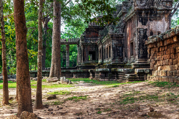 Prasat Bayon. The ruins of Angkor Thom Temple in Cambodia