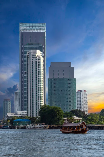 Stock image Bangkok city. View from the Chao Phraya River.