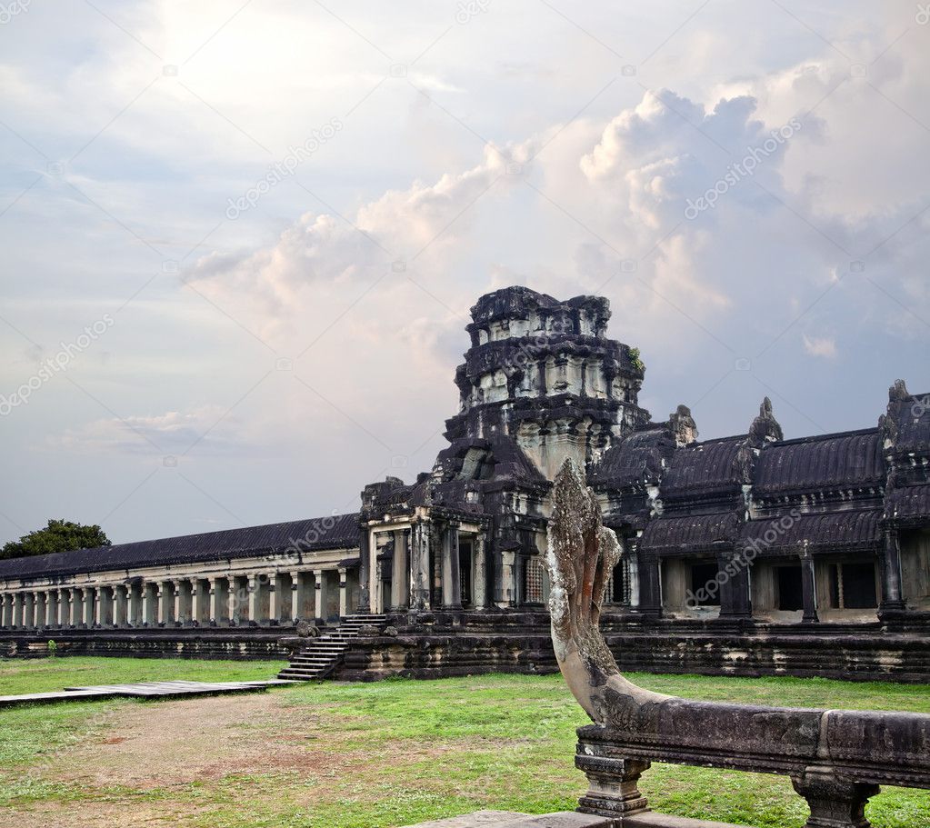 The majestic ancients buildings in Angkor Wat