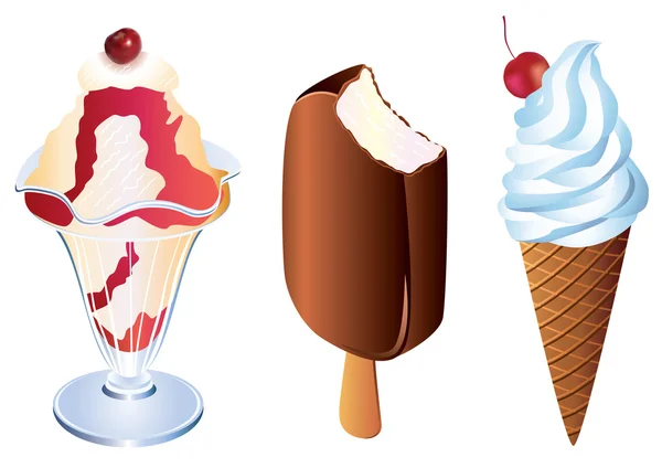 Crème glacée. — Image vectorielle