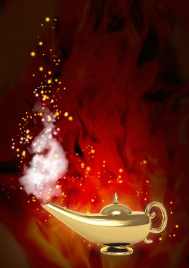 Magic lamp clipart