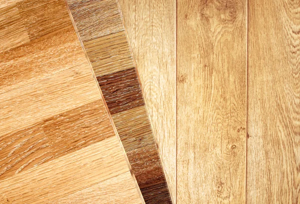 橡木实木复合地板 — 图库照片