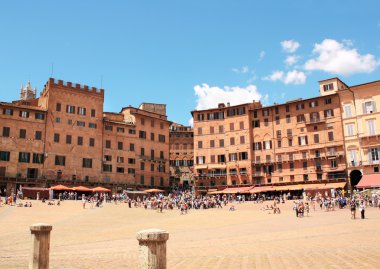 Piazza del Campo, Siena, Italy clipart