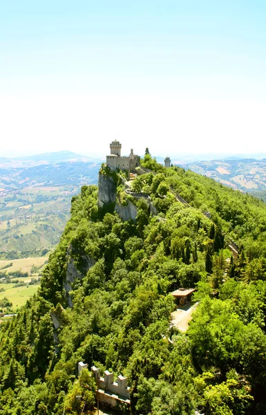 Cesta tower on Monte Titano, San Marino — Stock Photo, Image