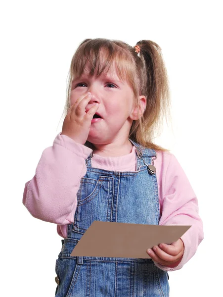 Crying girl. — Stock Photo, Image