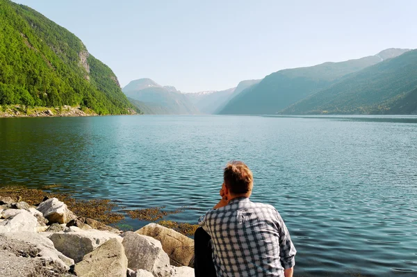 Norwegischer Fjord. — Stockfoto