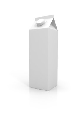 Blank milk package clipart