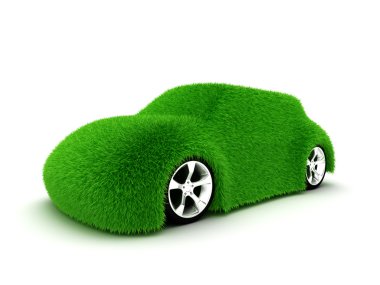 Ecologic green car clipart