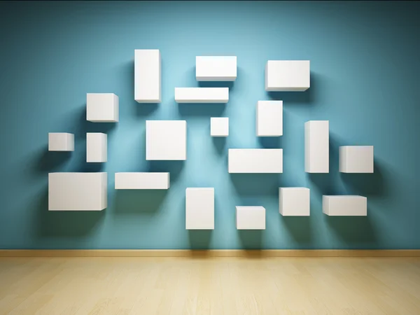Forma abstracta de los cubos — Foto de Stock