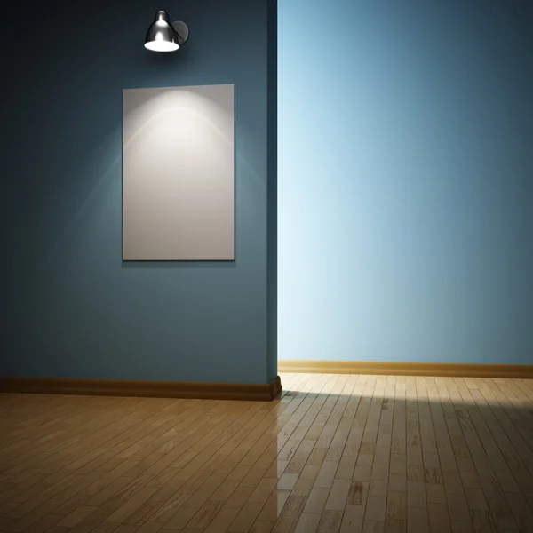 Moderne interieur kamer met frame — Stockfoto