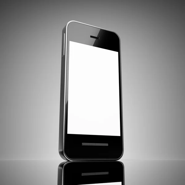 Czarny smartfon — Zdjęcie stockowe