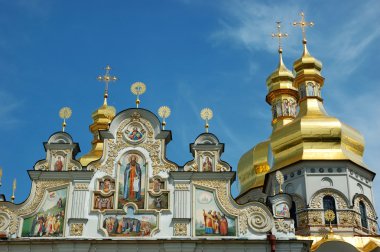 kubbeler kiev pechersk lavra Ortodoks Manastırı, Ukrayna