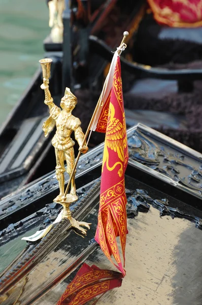 Décoration de gondole, Venise, Italie — Photo