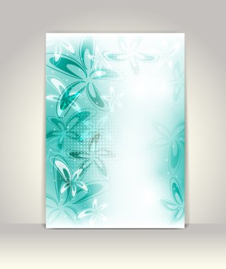 İş broşürü, soyut renkli tasarım