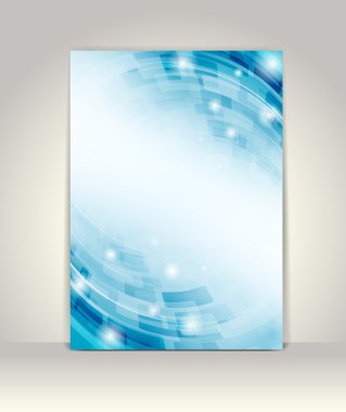 Business brochure template, abstract technology design