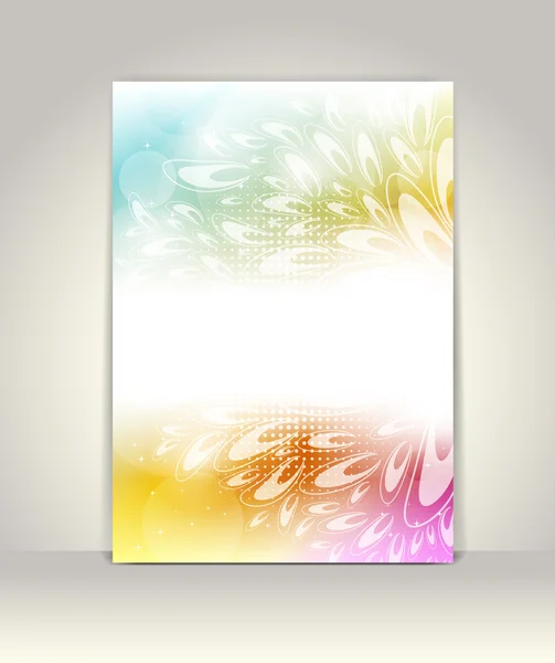 Biznesowy szablon broszury, abstrakcyjny kolorowy design — Wektor stockowy