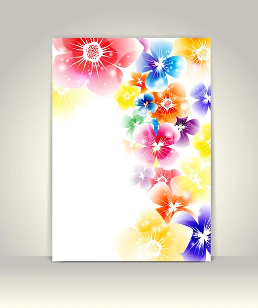 Шаблон ділової брошури, абстрактний барвистий дизайн — стоковий вектор