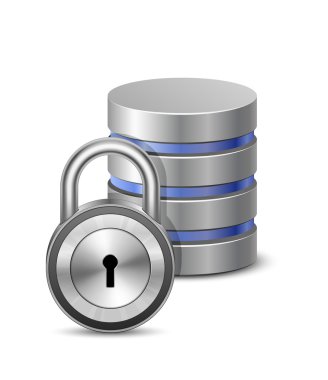 Protected database clipart