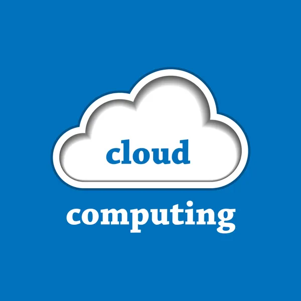 Cloud computing logo template — Stock Vector