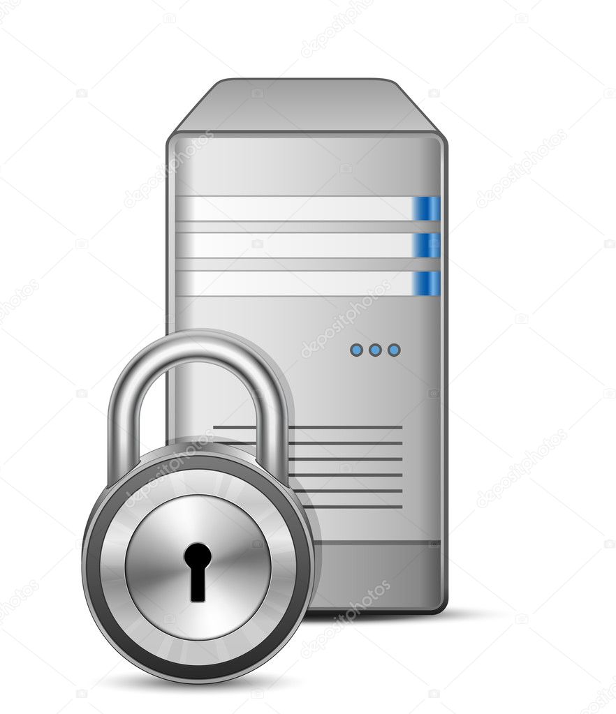 Protected computer server