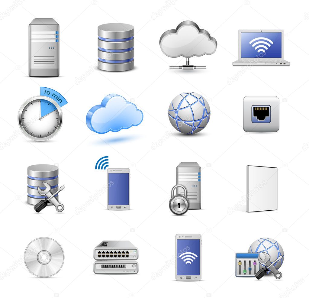 Big collection of computing icons