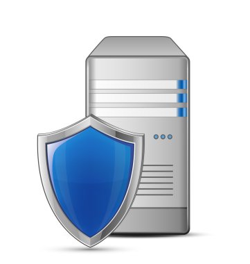 Protected computer clipart