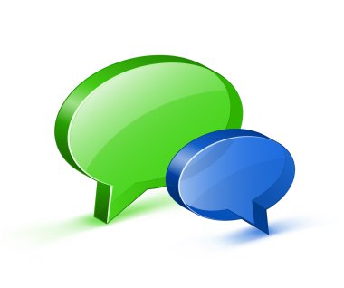 Chat or website support concept clipart