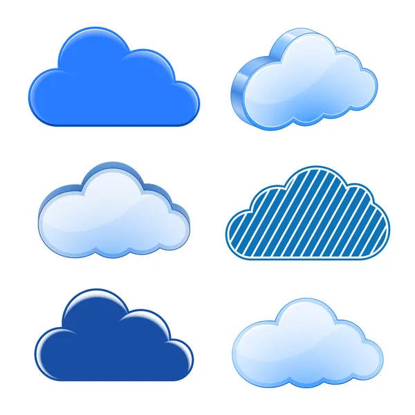 Cloud ikona kolekce — Stockový vektor