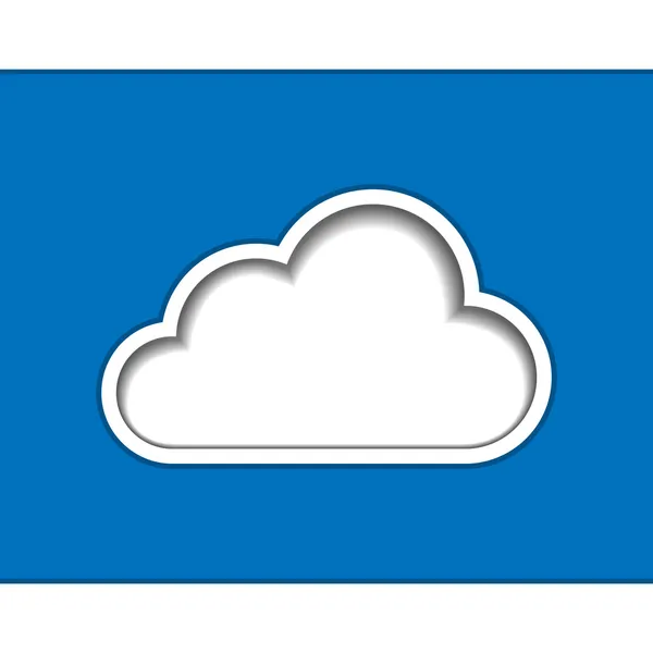 Bulut bilgi işlem logo şablonu — Stok Vektör