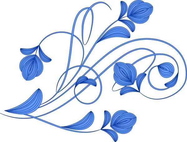 Fundal floral cu flori abstracte — Vector de stoc