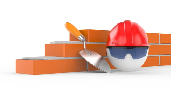 Builder in helmet — Stock Photo, Image
