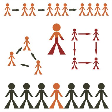 Human figures clipart