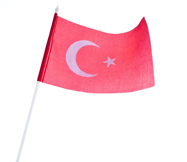 Turecká vlajka. — Stock fotografie