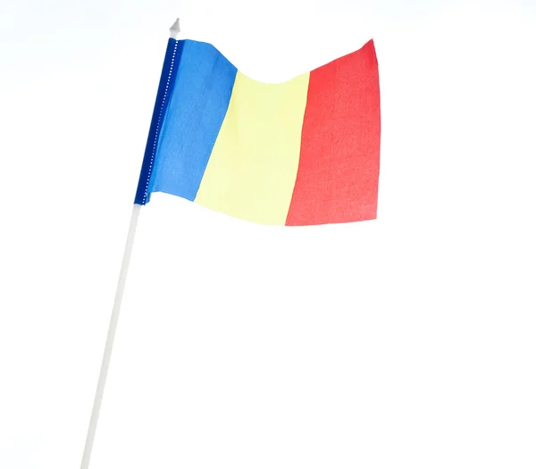 Rumunská vlajka. — Stock fotografie