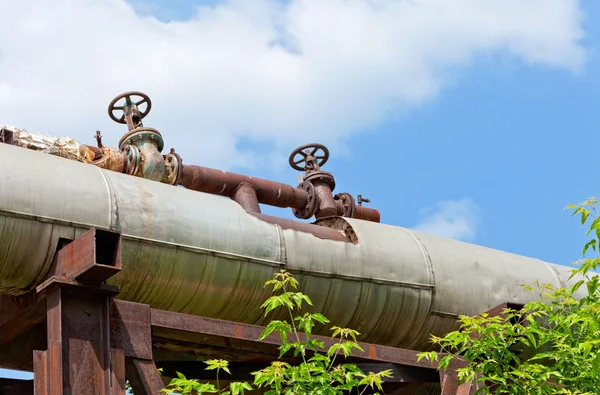 stock image Pipeline over blue sky background