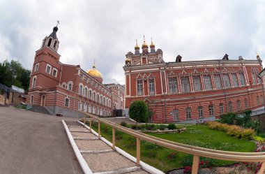 Iversky monastery in Samara, Russia. clipart