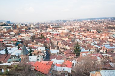 narikala kale panoramik manzara. Tiflis. Gürcistan.