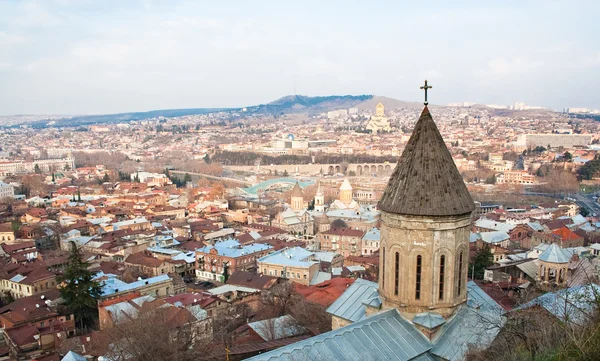 Vista panorâmica da Fortaleza de Narikala. Tbilisi. Geórgia . — Fotografia de Stock