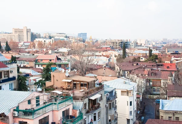 stock image Panoramic view from Narikala Fortress. Tbilisi. Georgia.