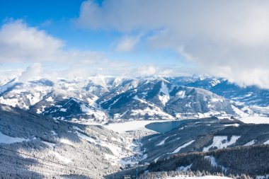 Ski resort zell am bakın. Avusturya