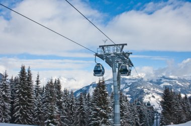 Ski resort zell am bakın. Avusturya