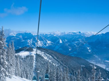 Ski resort zell am bakın. Avusturya