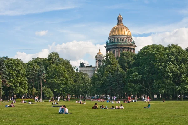 Szent Izsák katedrális Szentpétervár, Oroszország — Stock Fotó